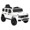 Mașină Electrică Mercedes-Benz G580 White pentru Copii, 12V, Telecomandă 2.4 GHz, Bluetooth, Scaun din Piele, Anvelope EVA, 3-8 Ani
