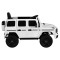 Mașină Electrică Mercedes-Benz G580 White pentru Copii, 12V, Telecomandă 2.4 GHz, Bluetooth, Scaun din Piele, Anvelope EVA, 3-8 Ani