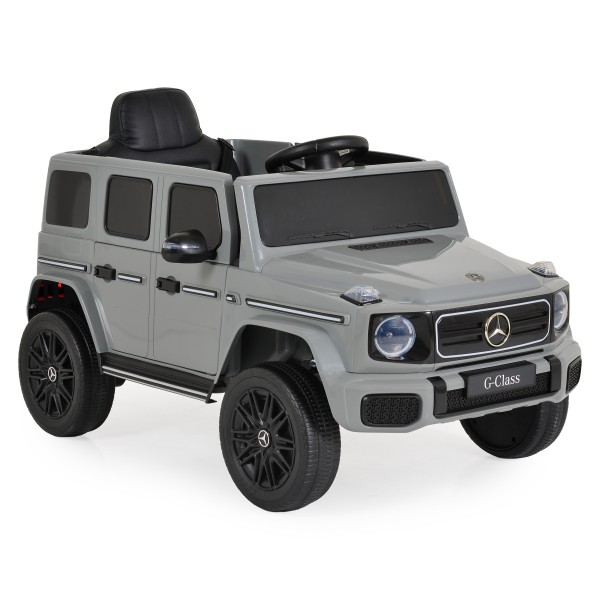 Mașină Electrică Mercedes-Benz G580 Grey pentru Copii, 12V, Telecomandă 2.4 GHz, Bluetooth, Scaun din Piele, Anvelope EVA, 3-8 Ani
