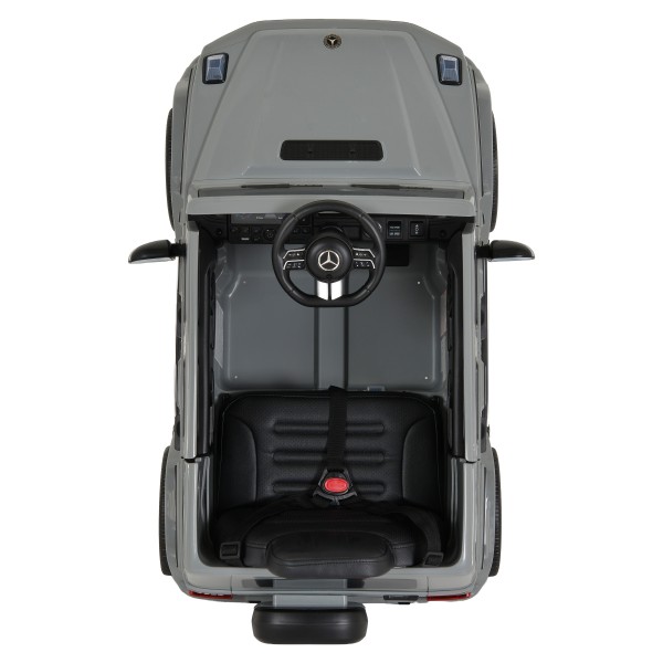 Mașină Electrică Mercedes-Benz G580 Grey pentru Copii, 12V, Telecomandă 2.4 GHz, Bluetooth, Scaun din Piele, Anvelope EVA, 3-8 Ani