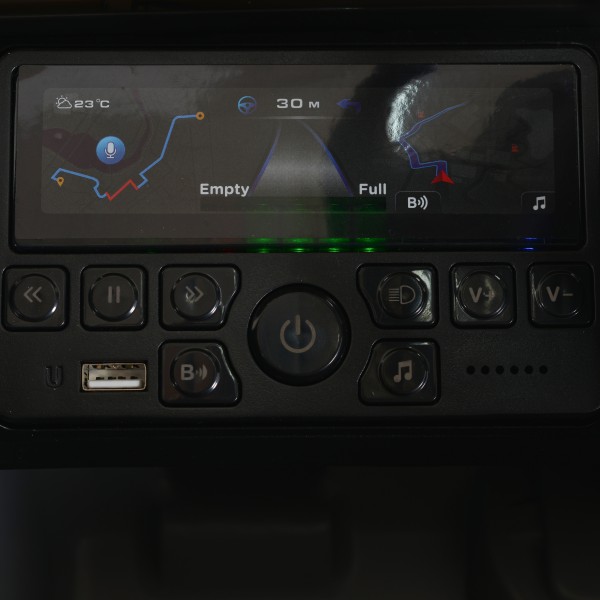 Mașină Electrică Mercedes-Benz G580 Black pentru Copii, 12V, Telecomandă 2.4 GHz, Bluetooth, Scaun din Piele, Anvelope EVA, 3-8 Ani