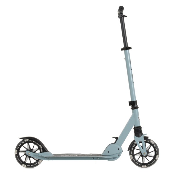 Trotinetă Pliabilă Byox Urban Junior Blue, Roți LED 180mm, Suspensie Față, Rulmenți ABEC-7, Ghidon Reglabil, 6-12 Ani, Max 80 kg