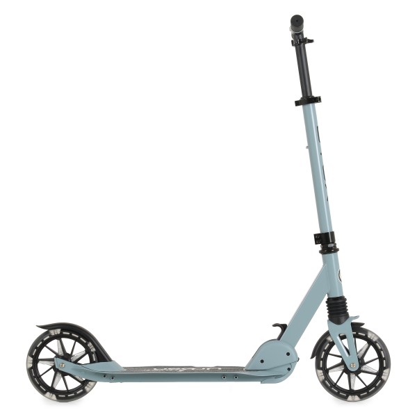 Trotinetă Pliabilă Byox Urban Junior Blue, Roți LED 180mm, Suspensie Față, Rulmenți ABEC-7, Ghidon Reglabil, 6-12 Ani, Max 80 kg