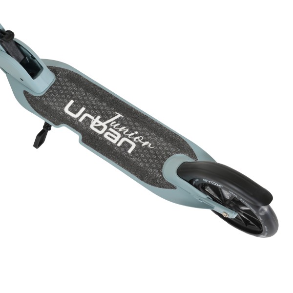 Trotinetă Pliabilă Byox Urban Junior Blue, Roți LED 180mm, Suspensie Față, Rulmenți ABEC-7, Ghidon Reglabil, 6-12 Ani, Max 80 kg