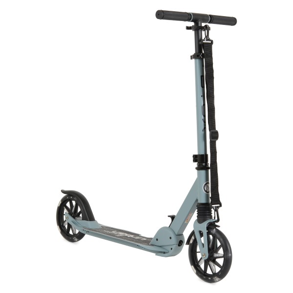 Trotinetă Pliabilă Byox Urban Junior Blue, Roți LED 180mm, Suspensie Față, Rulmenți ABEC-7, Ghidon Reglabil, 6-12 Ani, Max 80 kg