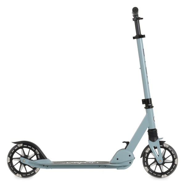 Trotinetă Pliabilă Byox Urban Junior Blue, Roți LED 180mm, Suspensie Față, Rulmenți ABEC-7, Ghidon Reglabil, 6-12 Ani, Max 80 kg