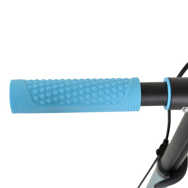 Trotinetă Pliabilă Byox ManiaPro Blue, Roți LED 125mm, Frână Dublă, Suspensie Față, Ghidon Reglabil, 5+ Ani, Max 50 kg