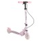 Trotinetă Pliabilă Byox ManiaPro Pink, Roți LED 125mm, Frână Dublă, Suspensie Față, Ghidon Reglabil, 5+ Ani, Max 50 kg
