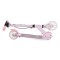 Trotinetă Pliabilă Byox ManiaPro Pink, Roți LED 125mm, Frână Dublă, Suspensie Față, Ghidon Reglabil, 5+ Ani, Max 50 kg