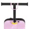 Trotinetă 2în1 Byox ScooterBox Pink, Geantă Depozitare Extensibilă, Compartiment Desen A5, Roți LED, Ghidon Reglabil, 2-5 Ani