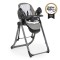 Scaun de Masa 2în1 cu Leagăn Electric Cangaroo Nirvana Grey, 5 Viteze, Telecomandă, 12 Melodii + 5 Sunete, Senzor Mișcare, 0-15 kg