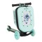 Trotinetă 2în1 Byox ScooterBox Mint, Geantă Depozitare Extensibilă, Compartiment Desen A5, Roți LED, Ghidon Reglabil, 2-5 Ani