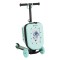 Trotinetă 2în1 Byox ScooterBox Mint, Geantă Depozitare Extensibilă, Compartiment Desen A5, Roți LED, Ghidon Reglabil, 2-5 Ani