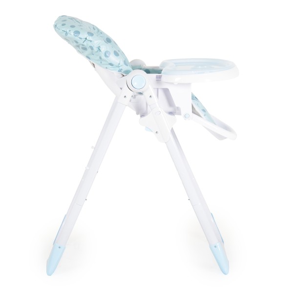 Scaun de Masă Moni Cocomero Blue, 5 Niveluri Înălțime, Spătar 3 Poziții, Tavă Dublă Detașabilă, Ham 5 Puncte, Bară Siguranță, 6 Luni – 15 kg