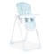 Scaun de Masă Moni Cocomero Blue, 5 Niveluri Înălțime, Spătar 3 Poziții, Tavă Dublă Detașabilă, Ham 5 Puncte, Bară Siguranță, 6 Luni – 15 kg