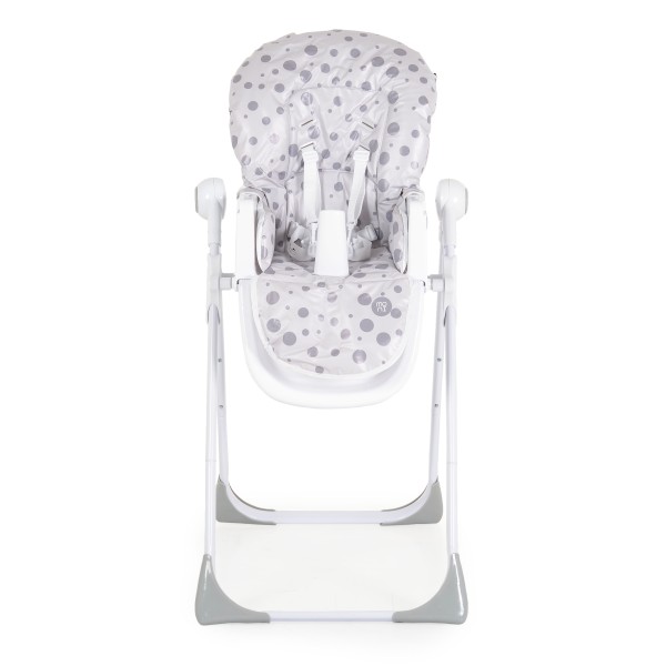 Scaun de Masă Moni Cocomero Grey, 5 Niveluri Înălțime, Spătar 3 Poziții, Tavă Dublă Detașabilă, Ham 5 Puncte, Bară Siguranță, 6 Luni – 15 kg