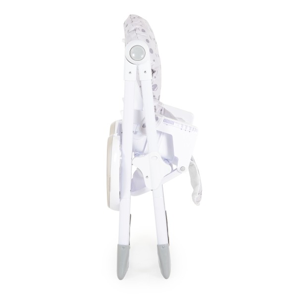 Scaun de Masă Moni Cocomero Grey, 5 Niveluri Înălțime, Spătar 3 Poziții, Tavă Dublă Detașabilă, Ham 5 Puncte, Bară Siguranță, 6 Luni – 15 kg
