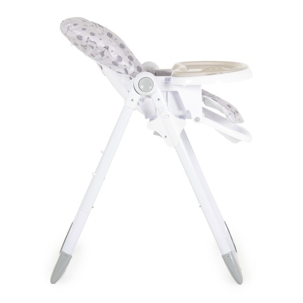 Scaun de Masă Moni Cocomero Grey, 5 Niveluri Înălțime, Spătar 3 Poziții, Tavă Dublă Detașabilă, Ham 5 Puncte, Bară Siguranță, 6 Luni – 15 kg