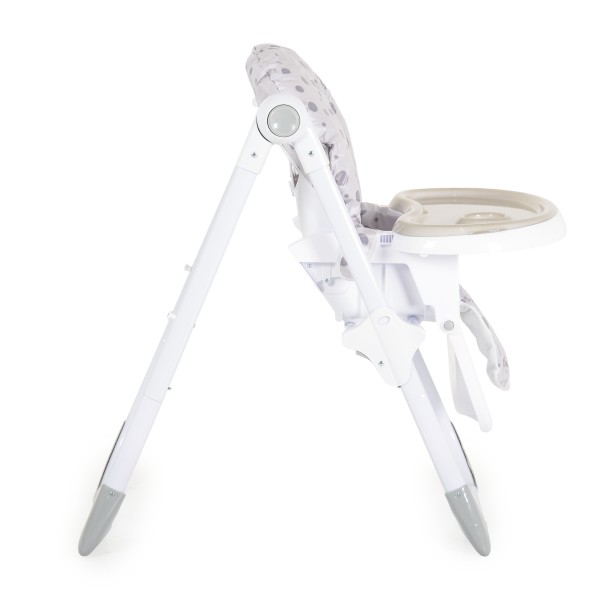 Scaun de Masă Moni Cocomero Grey, 5 Niveluri Înălțime, Spătar 3 Poziții, Tavă Dublă Detașabilă, Ham 5 Puncte, Bară Siguranță, 6 Luni – 15 kg