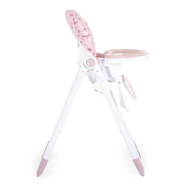 Scaun de Masă Moni Cocomero Pink, 5 Niveluri Înălțime, Spătar 3 Poziții, Tavă Dublă Detașabilă, Ham 5 Puncte, Bară Siguranță, 6 Luni – 15 kg