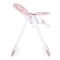 Scaun de Masă Moni Cocomero Pink, 5 Niveluri Înălțime, Spătar 3 Poziții, Tavă Dublă Detașabilă, Ham 5 Puncte, Bară Siguranță, 6 Luni – 15 kg