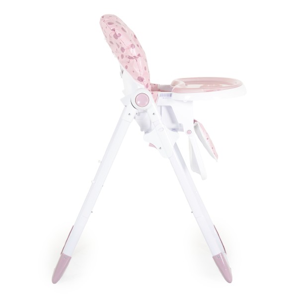 Scaun de Masă Moni Cocomero Pink, 5 Niveluri Înălțime, Spătar 3 Poziții, Tavă Dublă Detașabilă, Ham 5 Puncte, Bară Siguranță, 6 Luni – 15 kg