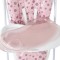 Scaun de Masă Moni Cocomero Pink, 5 Niveluri Înălțime, Spătar 3 Poziții, Tavă Dublă Detașabilă, Ham 5 Puncte, Bară Siguranță, 6 Luni – 15 kg