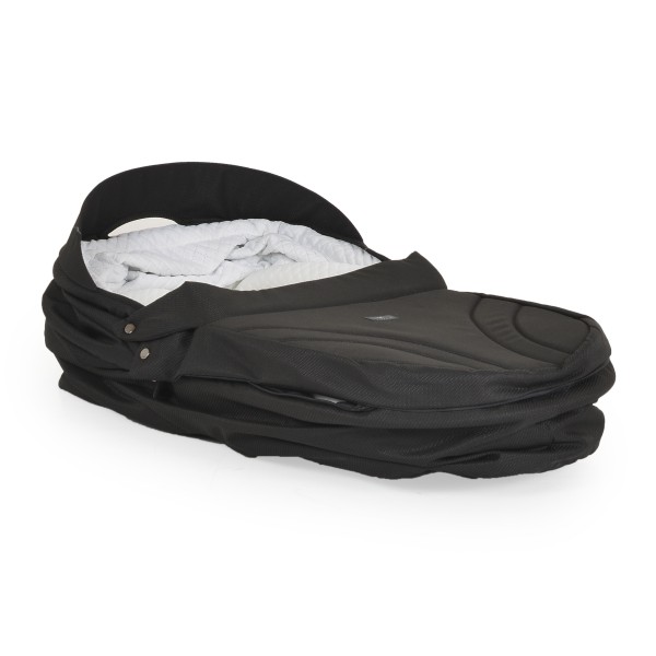 Carucior 3 in 1 Cangaroo Unique Black, 0-4 ani, 22 kg, landou, scaun auto i-Size 40-87 cm, reversibil