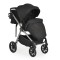 Carucior 3 in 1 Cangaroo Unique Black, 0-4 ani, 22 kg, landou, scaun auto i-Size 40-87 cm, reversibil