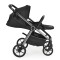 Carucior 3 in 1 Cangaroo Unique Black, 0-4 ani, 22 kg, landou, scaun auto i-Size 40-87 cm, reversibil