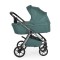 Carucior 3 in 1 Cangaroo Unique Green, 0-4 ani, 22 kg, landou, scaun auto i-Size 40-87 cm, reversibil
