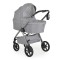 Carucior 3 in 1 Cangaroo Unique Silver, 0-4 ani, 22 kg, landou, scaun auto i-Size 40-87 cm, reversibil