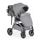 Carucior 3 in 1 Cangaroo Unique Silver, 0-4 ani, 22 kg, landou, scaun auto i-Size 40-87 cm, reversibil
