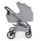Carucior 3 in 1 Cangaroo Unique Silver, 0-4 ani, 22 kg, landou, scaun auto i-Size 40-87 cm, reversibil