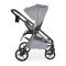 Carucior 3 in 1 Cangaroo Unique Silver, 0-4 ani, 22 kg, landou, scaun auto i-Size 40-87 cm, reversibil
