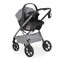 Carucior 3 in 1 Cangaroo Unique Silver, 0-4 ani, 22 kg, landou, scaun auto i-Size 40-87 cm, reversibil