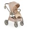 Carucior 3 in 1 Cangaroo Unique Beige, 0-4 ani, 22 kg, landou, scaun auto i-Size 40-87 cm, reversibil