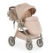 Carucior 3 in 1 Cangaroo Unique Beige, 0-4 ani, 22 kg, landou, scaun auto i-Size 40-87 cm, reversibil