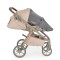 Carucior 3 in 1 Cangaroo Unique Beige, 0-4 ani, 22 kg, landou, scaun auto i-Size 40-87 cm, reversibil
