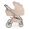 Carucior 3 in 1 Cangaroo Unique Beige, 0-4 ani, 22 kg, landou, scaun auto i-Size 40-87 cm, reversibil
