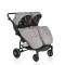 Carucior Gemeni Moni TwinGo Silver, 0-36 luni, 15 kg/copil, spatare independente, pliabil, roti PU 360°