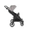 Carucior Gemeni Moni TwinGo Silver, 0-36 luni, 15 kg/copil, spatare independente, pliabil, roti PU 360°