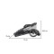 Carucior pliabil Gemeni Cangaroo 2Gether gray, 0-36 luni, 15 kg/copil, spatare reglabile, roti PU 360°