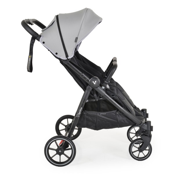 Carucior pliabil Gemeni Cangaroo 2Gether gray, 0-36 luni, 15 kg/copil, spatare reglabile, roti PU 360°