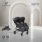 Carucior pliabil Gemeni Cangaroo 2Gether Black, 0-36 luni, 15 kg/copil, spatare reglabile, roti PU 360°