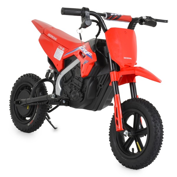 Motocicleta electrica copii Honda CRF450 Red, 6 ani+, 25 km/h, motor 250W, 2x12V7Ah, roti gonflabile 12", Bluetooth