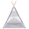 Cort de Joacă Tipi Moni Toys, Bare din Lemn, Fereastră Decorativă, Interior și Exterior, 120x120x150 cm, 3 Ani+