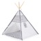 Cort de Joacă Tipi Moni Toys, Bare din Lemn, Fereastră Decorativă, Interior și Exterior, 120x120x150 cm, 3 Ani+