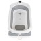 Set Cădiță Pliabilă Cangaroo Balena Grey, Termometru LED 3 Culori, Cadă + Găleată + Stropitoare + Covoraș, Antiderapant, 0 Luni+