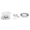 Set Cădiță Pliabilă Cangaroo Balena Grey, Termometru LED 3 Culori, Cadă + Găleată + Stropitoare + Covoraș, Antiderapant, 0 Luni+